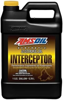AIT1G AMSOIL Interceptor Synthetic 2-Stroke Oil Масло Моторное Синтетическое 2Т Двухтактное 4 Литра Для Polaris, BRP Ski Doo, Arctic Cat 