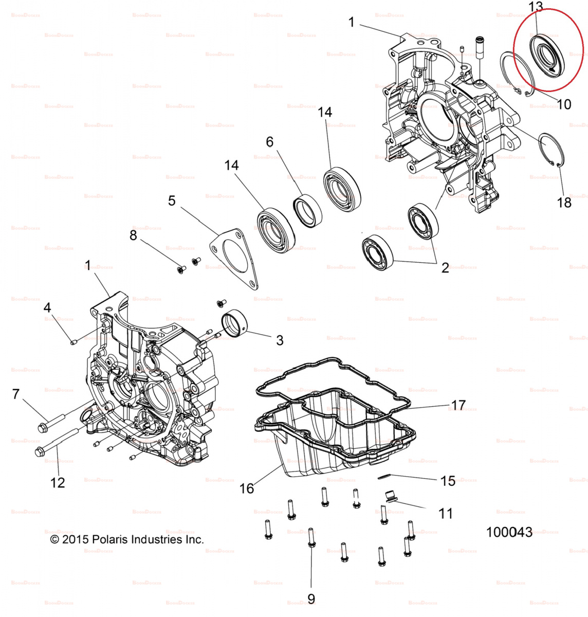 3610171 Сальник коленвала для квадроциклов Polaris SPORTSMAN/RZR 570 3610171 - фото товара BoonDocker