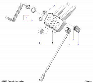 4019319 Ключ чека безопасности для снегоходов Polaris PATRIOT 9R / BOOST