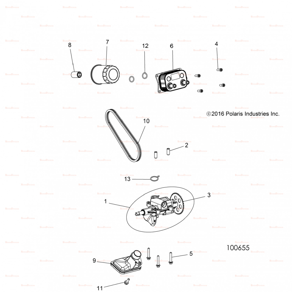 2521158 Маслозаборник для квадроциклов Polaris RZR 900/1000 2013-2020" 2521699 - фото товара BoonDocker