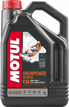 108210 Масло моторное синтетическое для снегоходов MOTUL SNOWPOWER SYNT 2T 4 литра