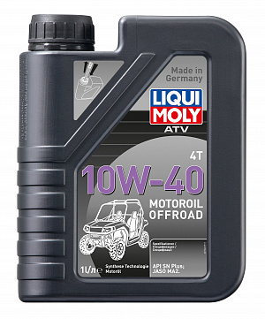 3013 Масло моторное cинтетическое для квадроциклов Liqui Moly 4T Motoroil Offroad 10W40 1 литр 7540