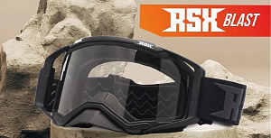 Очки кроссовые RSX Blast черные с прозрачной линзой