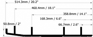 A-04-0-4-438 Райнер конек для лыж комплект для снегоходов Ski-Doo SKANDIC SUV 2003-2005" 860501900/505069120/415063000/M5347354/AS6-8250