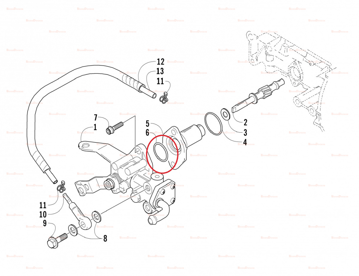 3008-030 Кольцо уплотнительное маслонасоса для снегоходов Arctic Cat BEARCAT 570XT/M8/800/8000/1000 3008-030 - фото товара BoonDocker