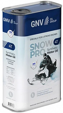 Моторное масло GNV SNOW PRO 4T 0W40 (метал. кан. 1 л)