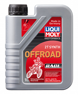 3063 Масло моторное cинтетическое для мотоциклов Liqui Moly Motorbike 2T Synth Offroad Race L-EGD 1 литр