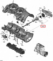 420837671 Привод масляного насоса и помпы для снегоходов Ski-Doo Rotax 1000 SDI 2005-2007" 420837671 - фото товара BoonDocker