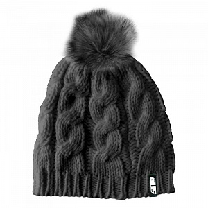 Шапка 509 Fur Pom Beanie Grey женская с помпоном F09001800-601 