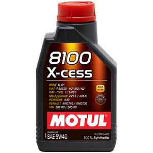 102784 Масло моторное синтетическое для квадроциклов MOTUL X-CESS 4T 5W40 1 литр