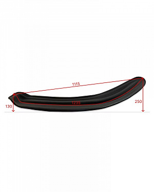 Накладка расширитель лыжи №10 1200X300X6 1 шт для снегоходов Yamaha VK540 III 8AT-23710-00-00