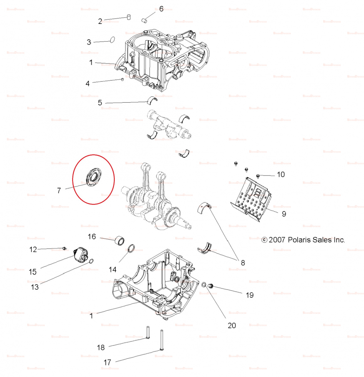 5412676 Сальник коленвала двигателя 35X72X7 PTO для квадроциклов Polaris SPORTSMAN/RZR 800 AT-09224 - фото товара BoonDocker