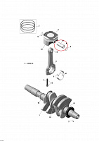 420916510 Палец поршня двигателя для снегоходов Ski-Doo Rotax 600/900ACE 420916510 - фото товара BoonDocker