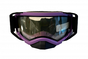 Очки с двойной линзой RSX Blizzard Winter, прозрачная линза, цвет оправы фиолетовый-черный K1-00005137