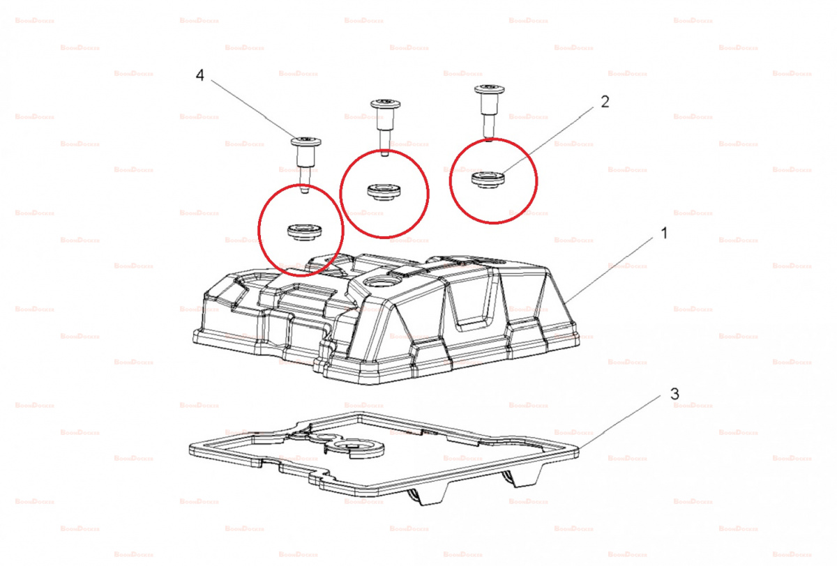 5413806 Прокладка изолятор крышки клапанов для квадроциклов Polaris SPORTSMAN 570 / RZR 900/1000 5413806 - фото товара BoonDocker