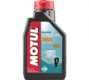 113265 Масло моторное полусинтетическое MOTUL OUTBOARD TECH 4T 10W30 1 литр 104264/106453