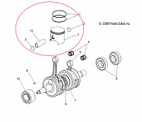 2204152 Поршень в сборе для снегоходов Polaris 600 WIDETRAK IQ 2010-2017" SM-09261/54-9245/3022247 - фото товара BoonDocker