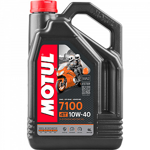 110313 Масло моторное синтетическое для мотоциклов MOTUL 7100 4T 10W40 4 литра