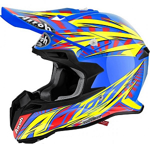 Шлем Airoh Terminator 2.1 Lightning blue gloss размер L