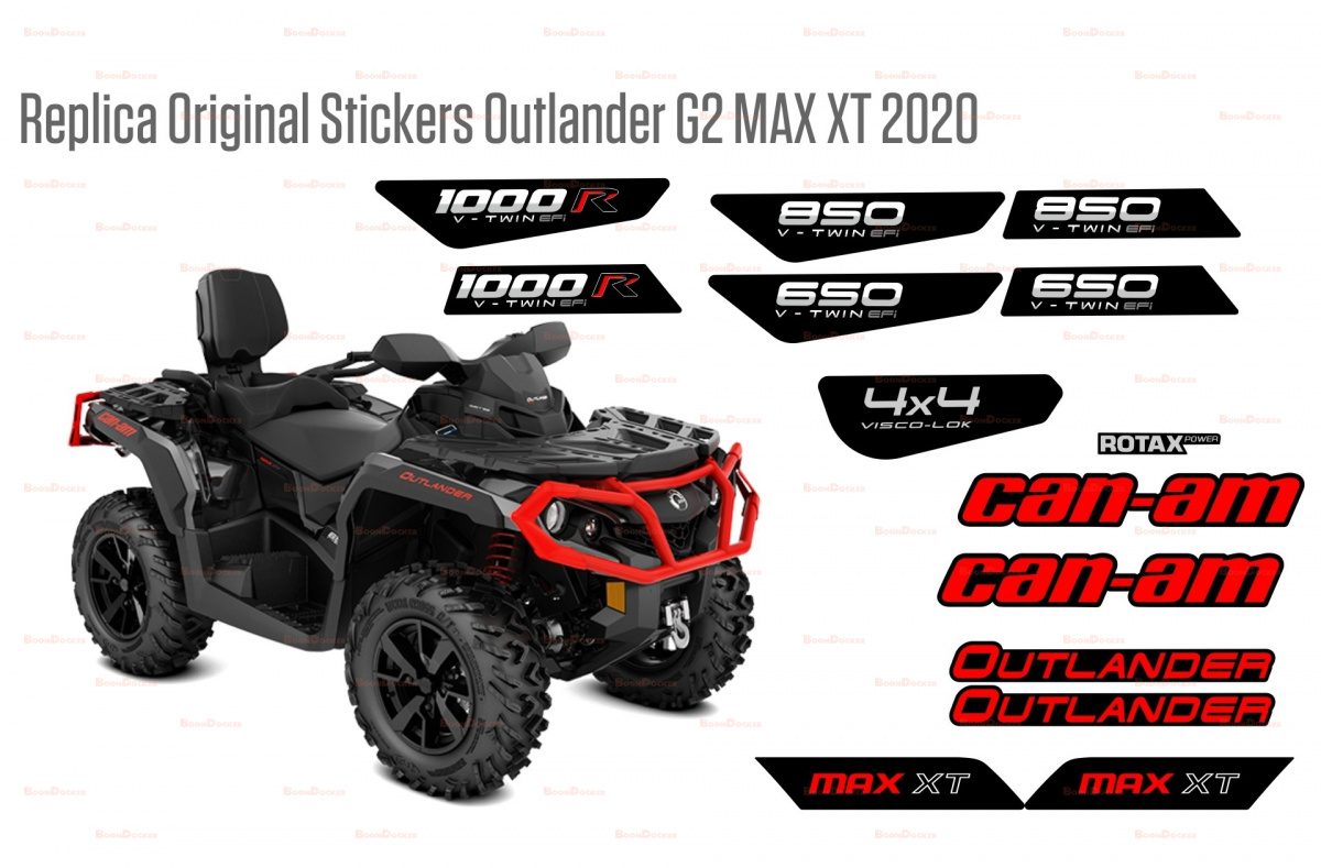 Реплика оригинальных наклеек Outlander G2 XT 2020 - фото товара BoonDocker