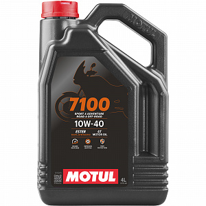 112122 Масло моторное синтетическое для мотоциклов MOTUL 7100 4Т 10W40 4 литра 104092/104091/112121/104202