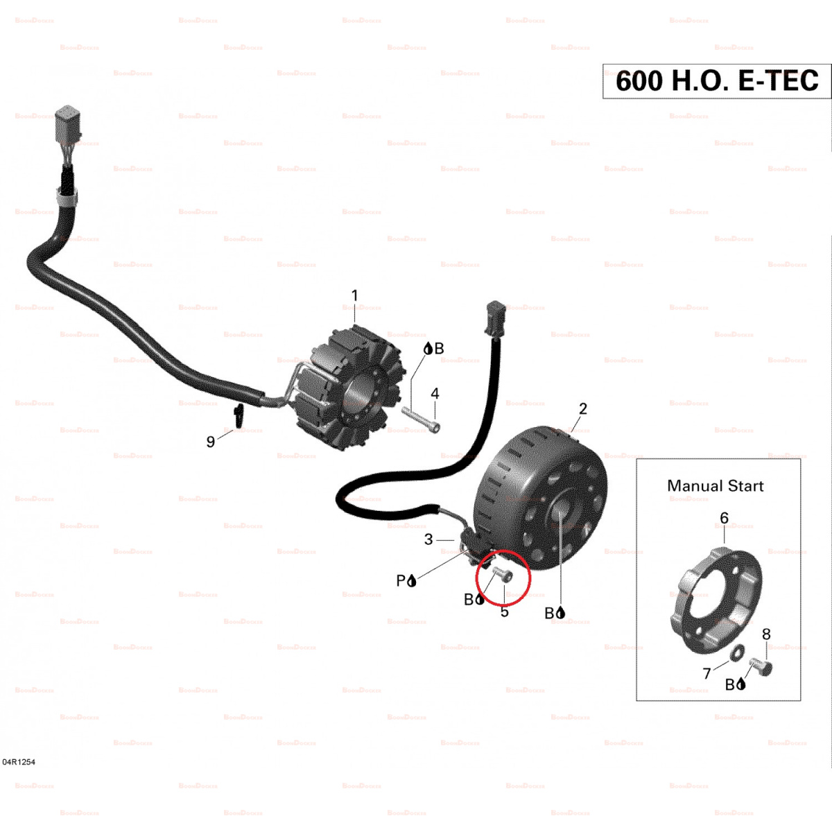 420640324 Болт магнето генератора M6X16 для снегоходов Ski-Doo 550F/600/800/850 E-TEC/P-TEK 420640321 - фото товара BoonDocker