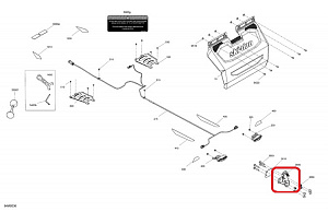 520001826 Фаркоп крюк для снегоходов Ski-Doo 520001826