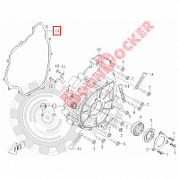 BD-0180-014002 Прокладка крышки магнето генератора для квадроциклов 500/X6/X5/Z6 BD-0180-014002 - фото товара BoonDocker