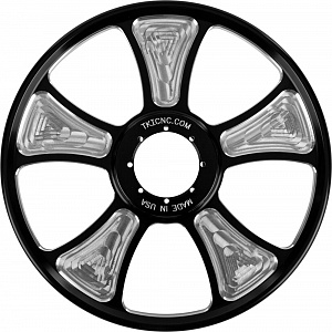 406-4006-02 TKI Limited Billet Wheel Натяжной Ролик Гусеницы Черный 10" Дюймов