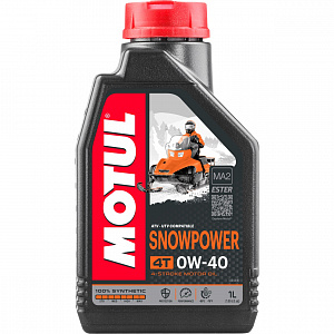 105891 Масло моторное синтетическое для снегоходов MOTUL SNOWPOWER 4T 0W40 1 литр
