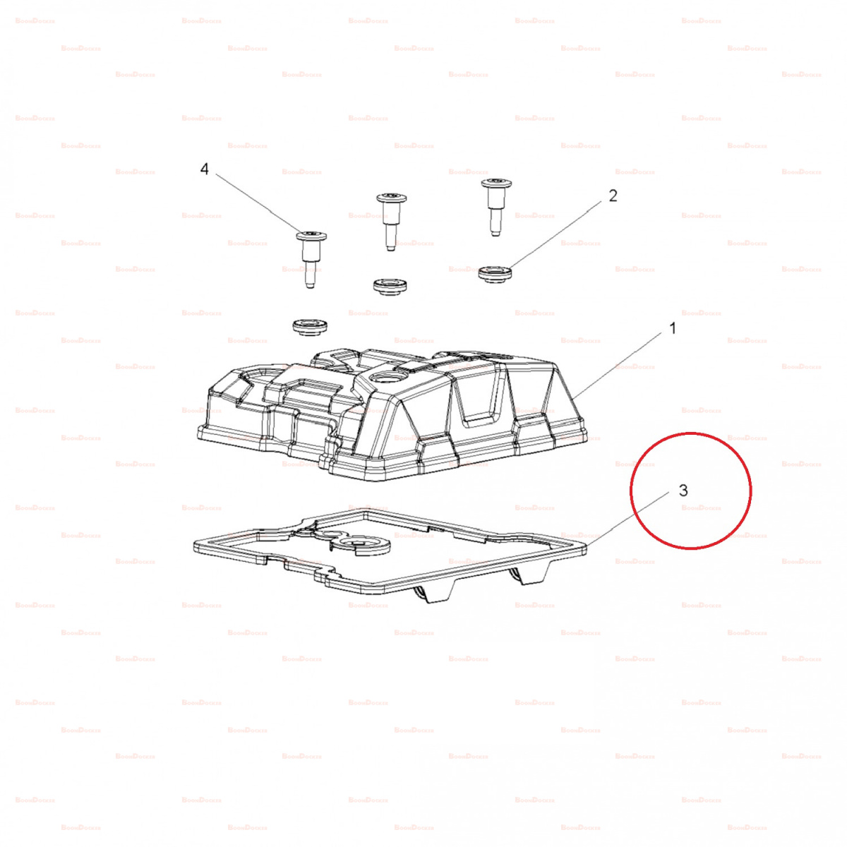 5413998 Прокладка крышки клапанов для квадроциклов Polaris SPORTSMAN/RZR 570 2012-2015" 5413998 - фото товара BoonDocker