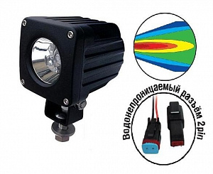 Светодиодная фара "OFF-Road" AVS Light SL-1410A (SL-1237A) (10W) серия "Extreme Vision"