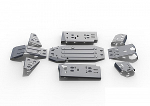 444.6810.2 Защита днища Rival AL комплект для квадроциклов CF Moto X5/X6 2011-2018"