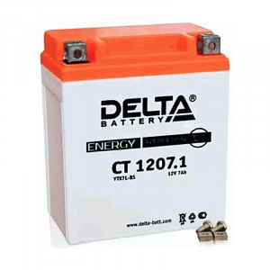 DELTA CT 1207.1 12V 7AH Стартерный Герметичный Свинцово Кислотный Аккумулятор Для Мототехники 