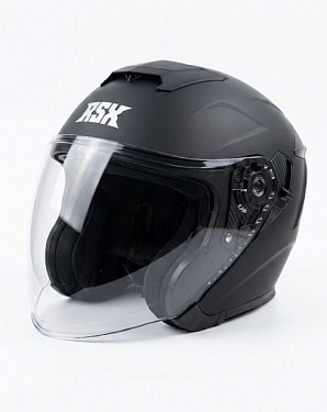 ШЛЕМ открытый RSX Sky, черный матовый, (61-62 см) XL