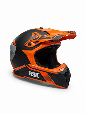 Шлем эндуро RSX Drive, черно-оранжевый матовый, размер, (63-64 см) XXL