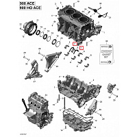 420933140 Полукольцо коленвала двигателя для снегоходов Ski-Doo Rotax 600/900 ACE 420933140 - фото товара BoonDocker
