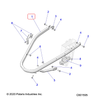 1027430 Бампер передний для снегоходов Polaris PATRIOT 9R/BOOST 1027430-067 - фото товара BoonDocker