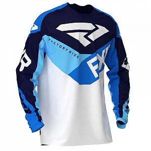 Джерси FXR PODIUM AIR MX JERSEY White/Navy/Blue 203307-0145