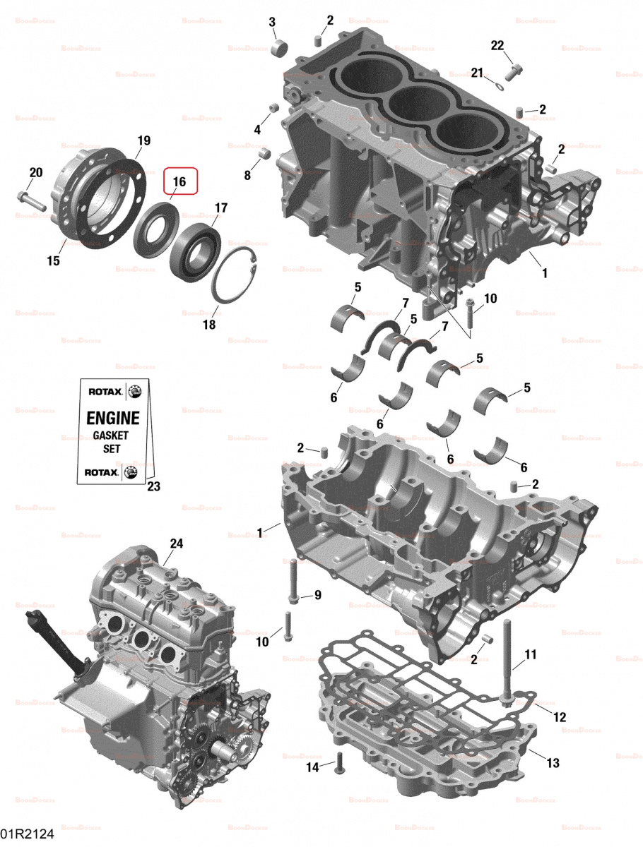 420431402 Сальник коленвала двигателя для снегоходов Ski-Doo Rotax 600/900/1200 420431401/SM-09422 - фото товара BoonDocker