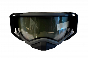 Очки с двойной линзой RSX Blizzard Winter, прозрачная линза, цвет оправы серый-черный K1-00003320