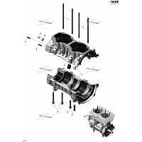 420890237 Картер в сборе для снегоходов Ski-Doo Rotax 550F 420890231 - фото товара BoonDocker