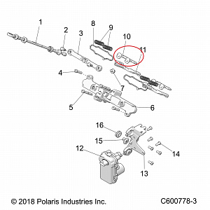5142216 Лопатка RAVE-клапанов для снегоходов Polaris 850 AXYS PRO-RMK 5142216