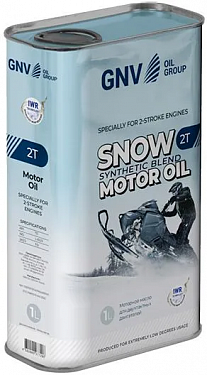 Моторное масло GNV SNOW 2T (метал. кан. 1 л)