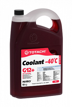 Антифриз TOTACHI SUPER NIRO COOLANT G12+ красный -40°C 5 литров