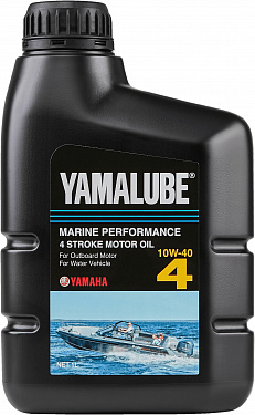 90790BS46500 Масло моторное минеральное Yamalube 4 Marine Performance Oil SAE 10W40 4T 1 литр 90790BS45100