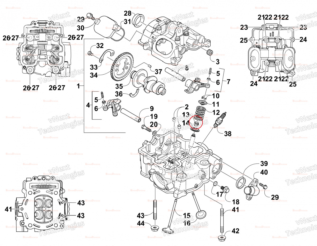 0830-186 Маслосъемный колпачок 1 шт для квадроциклов Arctic Cat 550/570/650/700/1000 0830-186 - фото товара BoonDocker