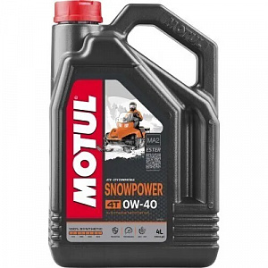 105892 Масло моторное синтетическое для снегоходов MOTUL SNOWPOWER 4T 0W40 4 литра 112365