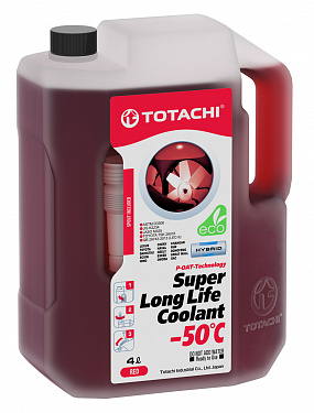 Антифриз TOTACHI SUPER LONG LIFE COOLANT красный -50°C 2 литр
