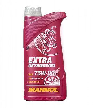1304 Масло трансмиссионное синтетическое Mannol Extra Getriebeoel 75W90 1 литр